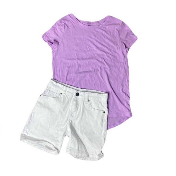Lot of 4 Girl’s Large Outfits Size 10-12 T-Shirts Shorts Skort - Picture 15 of 16